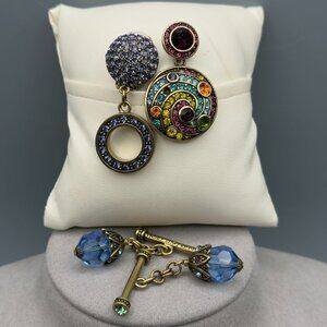 Heidi Daus Lot Single Earrings Dangle Bars Timing Is Everything Alice